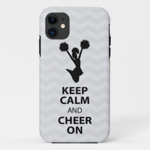 BEHOUD CALM EN CHEER AAN - BLACK - iPhone5 hoesje