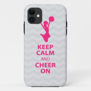 BEHOUD CALM EN CHEER ON - Roze - iPhone5 hoesje