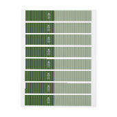 BEHOUD CALM EN JE Creative Text Green Stripes Adreslabel Wikkel (Vel)