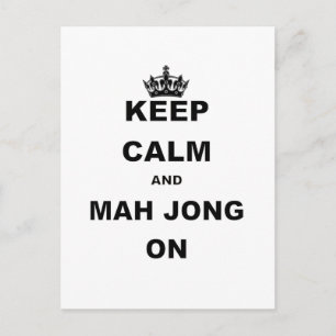 BEHOUD CALM EN MAH JONG AAN.png Briefkaart