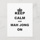 BEHOUD CALM EN MAH JONG AAN.png Briefkaart (Voorkant)