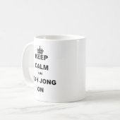 BEHOUD CALM EN MAH JONG AAN.png Koffiemok (Voorkant links)