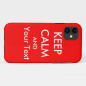 BEHOUD CALM EN - Red Custom iPhone 5 Hoesje (Achterkant (horizontaal))