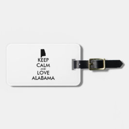 BEHOUD CALM EN VERLIES ALABAMA BAGAGELABEL