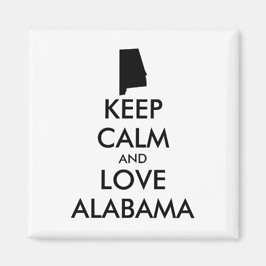  BEHOUD CALM EN VERLIES ALABAMA MAGNEET (Voorkant)