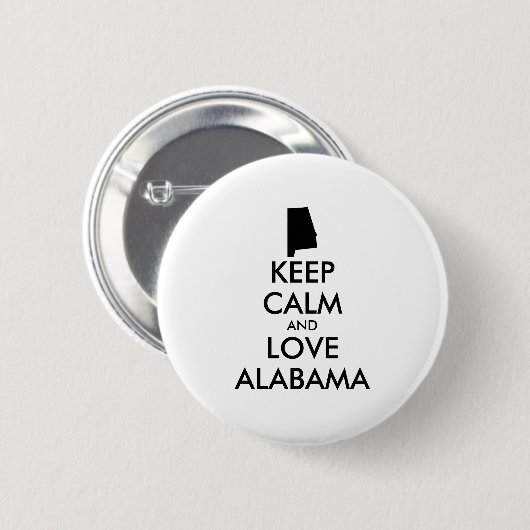  BEHOUD CALM EN VERLIES ALABAMA RONDE BUTTON 5,7 CM (Voorkant /achterkant)