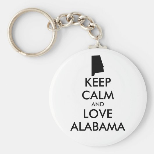  BEHOUD CALM EN VERLIES ALABAMA SLEUTELHANGER (Voorkant)