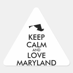 BEHOUD CALM EN VERLIES MARYLAND STICKER