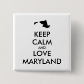  BEHOUD CALM EN VERLIES MARYLAND VIERKANTE BUTTON 5,1 CM (Voorkant)