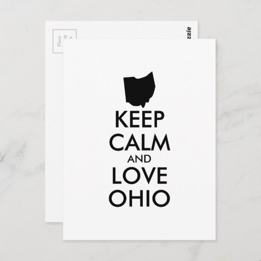  BEHOUD CALM EN VERLIES OHIO BRIEFKAART (Voorkant / Achterkant)