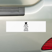  BEHOUD CALM EN VERLIES OHIO BUMPERSTICKER (Op auto)