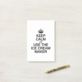 BEHOUD DE KALK EN GEBRUIK DE MAKER VAN HET ICE-CRE POST-IT® NOTES (Op bureau)