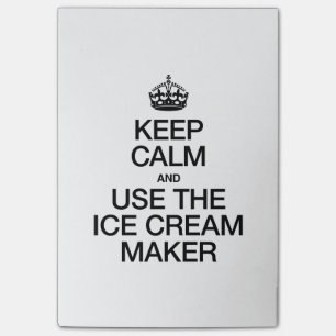 BEHOUD DE KALK EN GEBRUIK DE MAKER VAN HET ICE-CRE POST-IT® NOTES