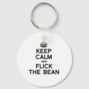 BEHOUD DE KALK EN VLIK HET BEAN -.png Sleutelhanger