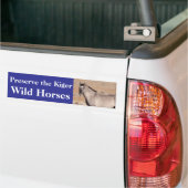Behoud de Kiger-wilde paarden bumpersticker (Op Truck)