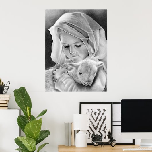 Behoud de Lamb van God Druk Poster (Thuiskantoor)