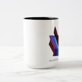 Behoud de verdeling van de continuïteit tweekleurige koffiemok (Center)