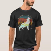 Behoud en bescherm NP witte wolf abstract T-shirt (Voorkant)
