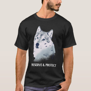 Behoud en bescherming wolven en wolvenpakketten Co T-shirt