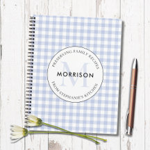 Behoud Familie Recepten Blauw Monogram Recept