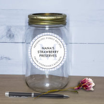Behoud Familie Recepten Periwinkle Blauw Monogram