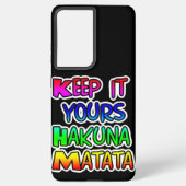 BEHOUD HET JONGERE cadeautjes van Hakuna Matata Samsung Galaxy Hoesje (Achterkant)