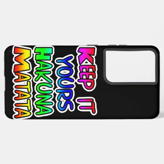 BEHOUD HET JONGERE cadeautjes van Hakuna Matata Samsung Galaxy Hoesje (Achterkant horizontaal)