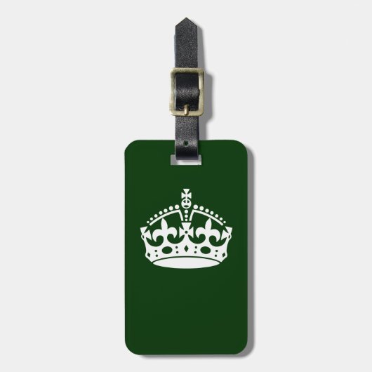 BEHOUD HET KROEIENsymbool VAN DE KALM OP Groen Dec Bagagelabel (Voorkant verticaal)