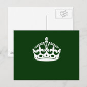 BEHOUD HET KROEIENsymbool VAN DE KALM OP Groen Dec Briefkaart (Voorkant / Achterkant)
