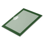 BEHOUD HET KROEIENsymbool VAN DE KALM OP Groen Dec Notitieblok (Schuin)