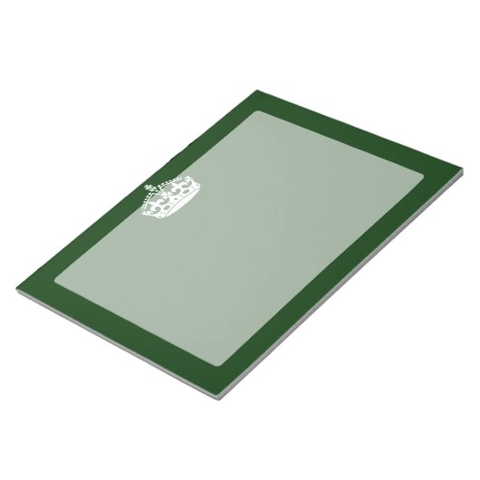 BEHOUD HET KROEIENsymbool VAN DE KALM OP Groen Dec Notitieblok (Schuin)