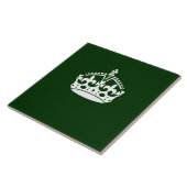 BEHOUD HET KROEIENsymbool VAN DE KALM OP Groen Dec Tegeltje (Zijkant)