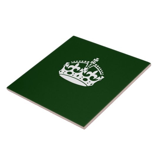 BEHOUD HET KROEIENsymbool VAN DE KALM OP Groen Dec Tegeltje (Zijkant)