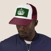 BEHOUD HET KROEIENsymbool VAN DE KALM OP Groen Dec Trucker Pet (In situ)