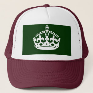 BEHOUD HET KROEIENsymbool VAN DE KALM OP Groen Dec Trucker Pet