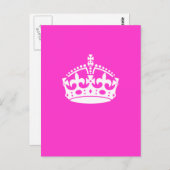 BEHOUD HET KROEIKLANT KROEIKIONSCIJFER op Roze Pas Briefkaart (Voorkant / Achterkant)