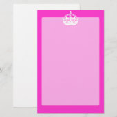 BEHOUD HET KROEIKLANT KROEIKIONSCIJFER op Roze Pas Briefpapier (Voorkant / Achterkant)