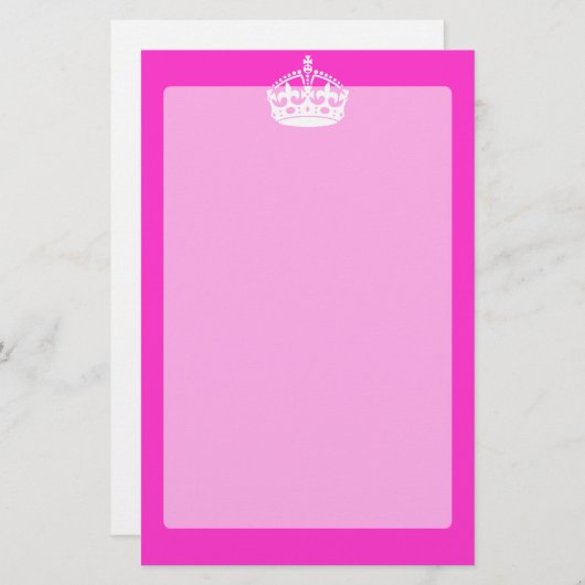 BEHOUD HET KROEIKLANT KROEIKIONSCIJFER op Roze Pas Briefpapier (Voorkant / Achterkant)