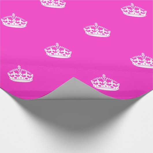 BEHOUD HET KROEIKLANT KROEIKIONSCIJFER op Roze Pas Cadeaupapier (Hoek)