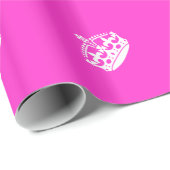 BEHOUD HET KROEIKLANT KROEIKIONSCIJFER op Roze Pas Cadeaupapier (Rol Hoek)