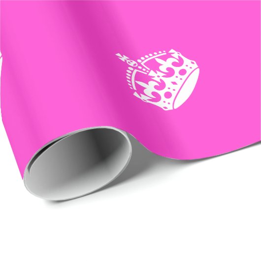 BEHOUD HET KROEIKLANT KROEIKIONSCIJFER op Roze Pas Cadeaupapier (Rol Hoek)