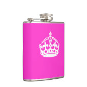 BEHOUD HET KROEIKLANT KROEIKIONSCIJFER op Roze Pas Heupfles (Rechts)