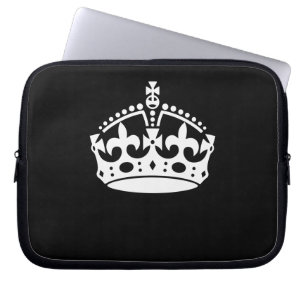 BEHOUD HET KRONAAL op Zwart aanpast dit! Laptop Sleeve