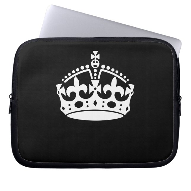 BEHOUD HET KRONAAL op Zwart aanpast dit! Laptop Sleeve (Voorkant)
