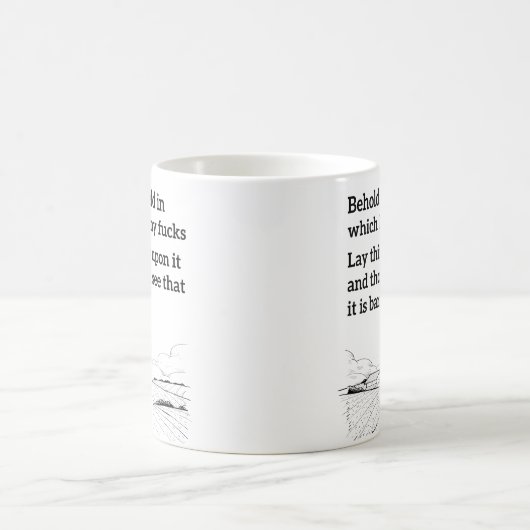 Behoud het veld waar ik mijn f.cks Coffee-Mok kwee Koffiemok (Center)