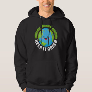 Behoud IT Green Earth Day Planet Milieuvriendelijk Hoodie