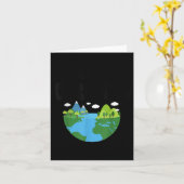 Behoud IT Green Earth Day Planet Milieuvriendelijk Kaart (Gele Bloem)