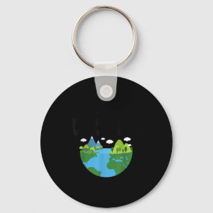 Behoud IT Green Earth Day Planet Milieuvriendelijk Sleutelhanger