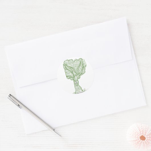 BEHOUD IT SCHOON RONDE STICKER (Envelop)