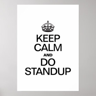 BEHOUD KALK EN DOE STANDUP POSTER